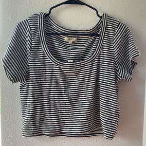 NWT Madewell Striped Crop Top